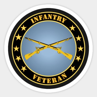 Infantry Veteran Sticker